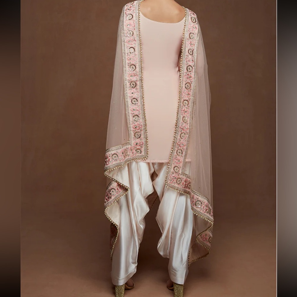 Women’s brand new Indian Punjabi suit outfit size extra small light pink stylish - Picture 3 of 6